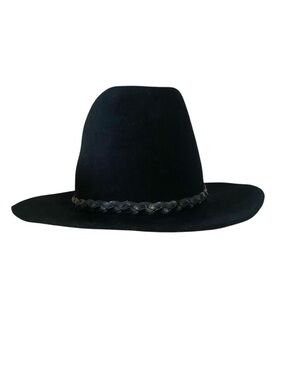 Rockmount Ranch Wear Wool Cowboy Cowgirl Hat Braided Band Made in USA Size L